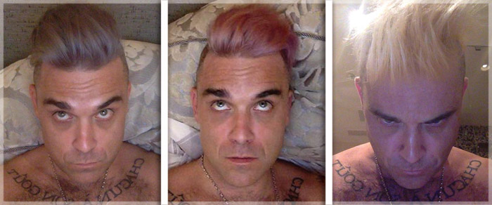 Robbie Williams diventa rosa