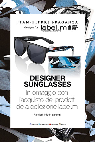 Gli occhiali esclusivi Jean-Pierre Braganza con i prodotti label.m